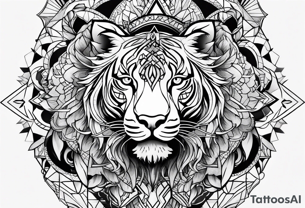 Dark dynamic tattoo idea
