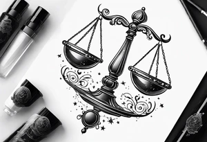 Libra constellation tattoo idea