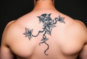 Poison ivy from batman sketch style tattoo idea