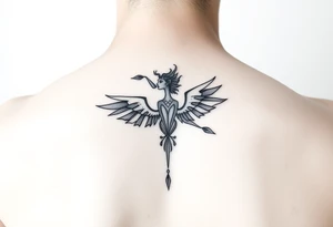 Aquarius theme elegant and feminine small tattoo idea