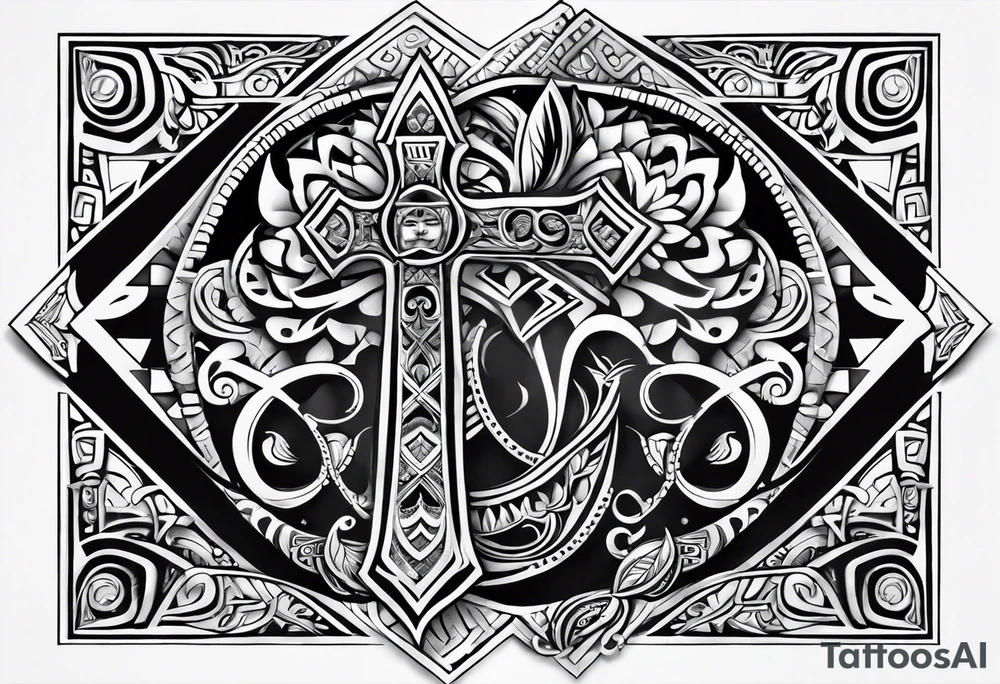 ankh, maori tattoo idea