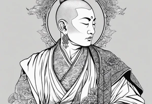 Zen Monk tattoo idea