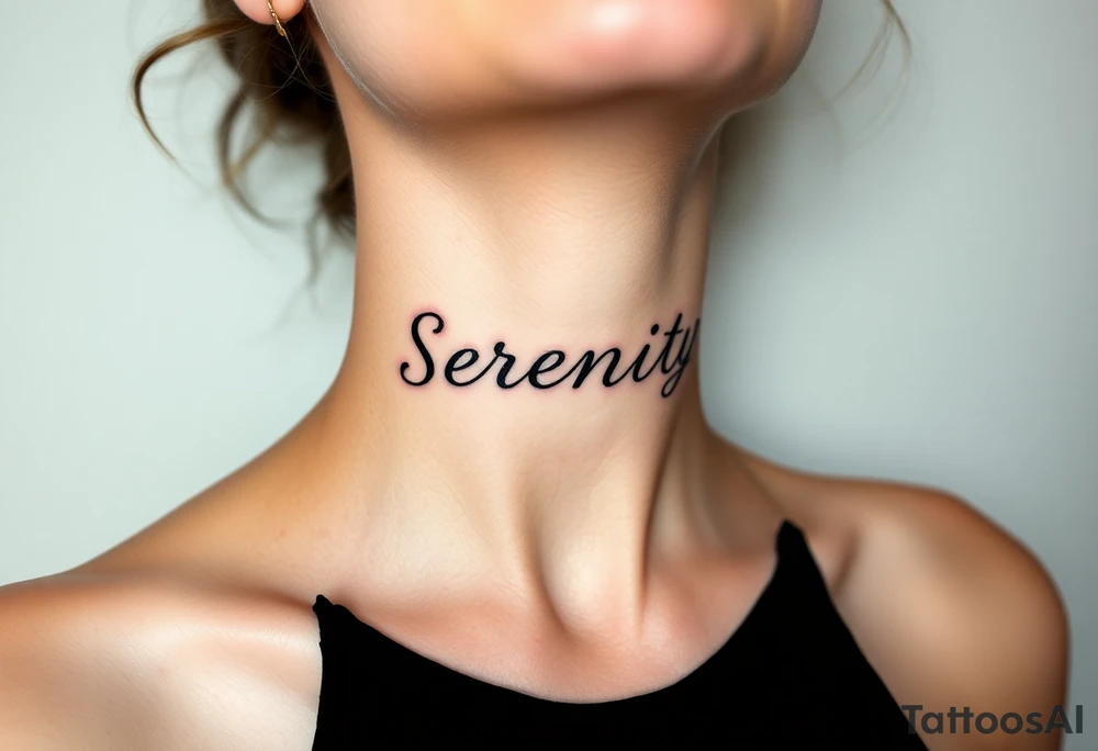 Serenity tattoo idea