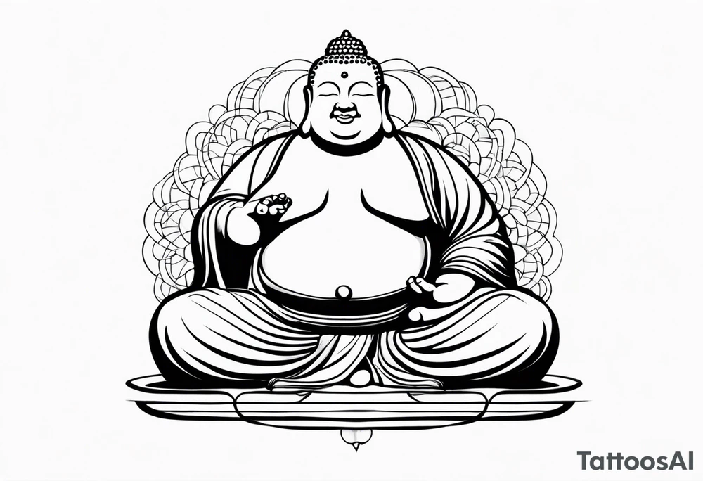 fat Buddha tattoo idea