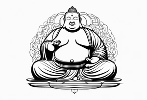 fat Buddha tattoo idea