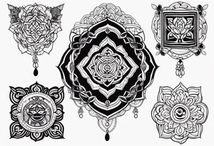 asian inspired simple tattoo idea