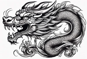 Animal Head: Chinese Dragon tattoo idea