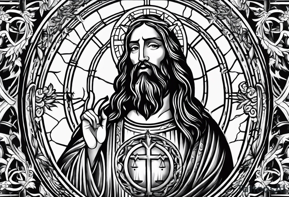 Witchcraft Jesus jail mom farm tattoo idea