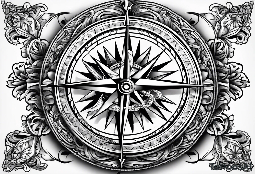 Compass tattoo idea