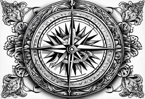 Compass tattoo idea