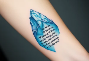 Iceberg, invictus poem, family tattoo idea