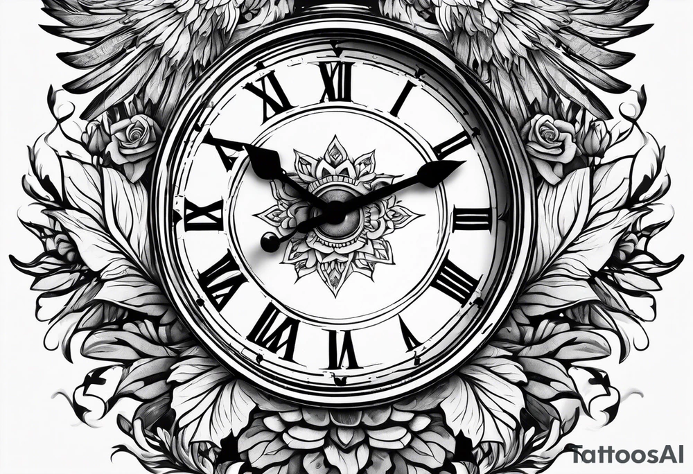 time flying tattoo idea