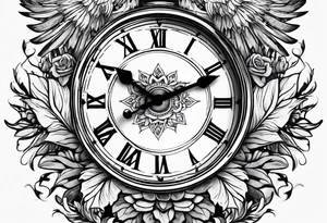 time flying tattoo idea