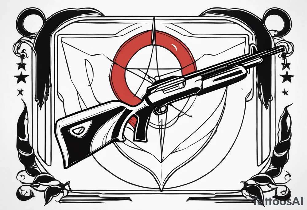 capricorn with a shotgun tattoo idea
