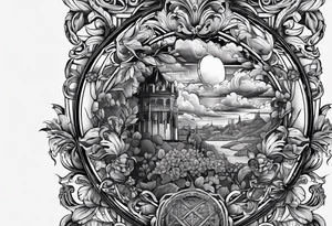 A plain book cover with the title 
"Howard 22.07.1937 - 23.03.2023" tattoo idea