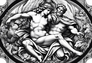 the creation by michelangelo tattoo idea