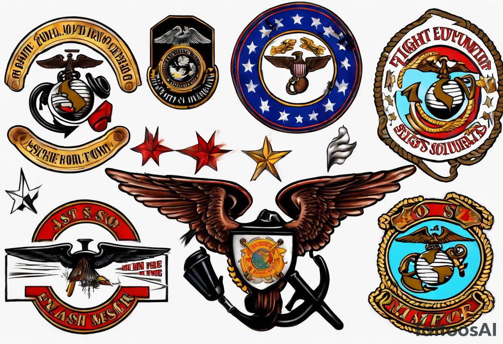 6048 Flight Equipment USMC Tattoo tattoo idea