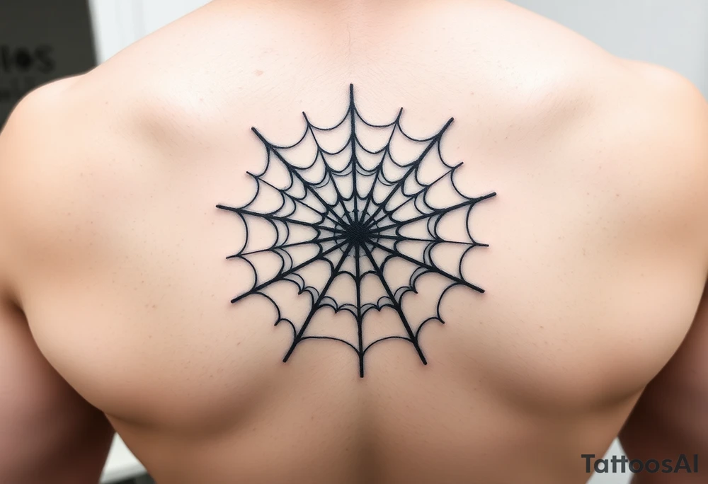 spiderweb tattoo idea