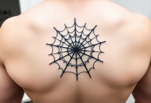 spiderweb tattoo idea