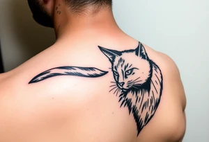 Black Cat tattoo idea