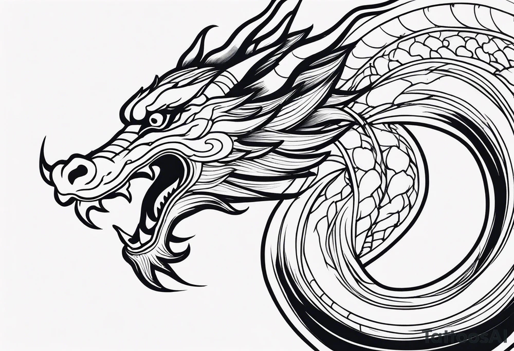 Chinese dragon tattoo idea