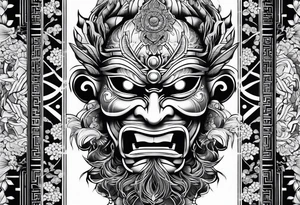 Yone mask tattoo idea