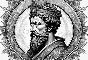 A picture of Marcus Aurelius tattoo idea