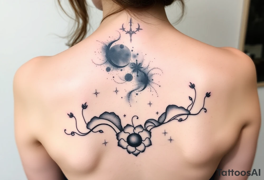 Night sky tattoo idea