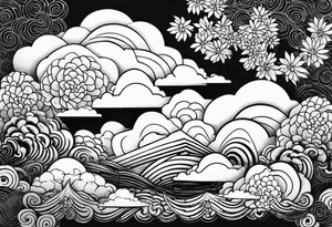 cloud, nohmask, tattoo idea
