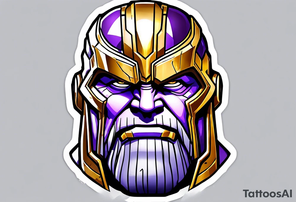 Thanos as a baby tattoo idea