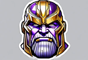 Thanos as a baby tattoo idea
