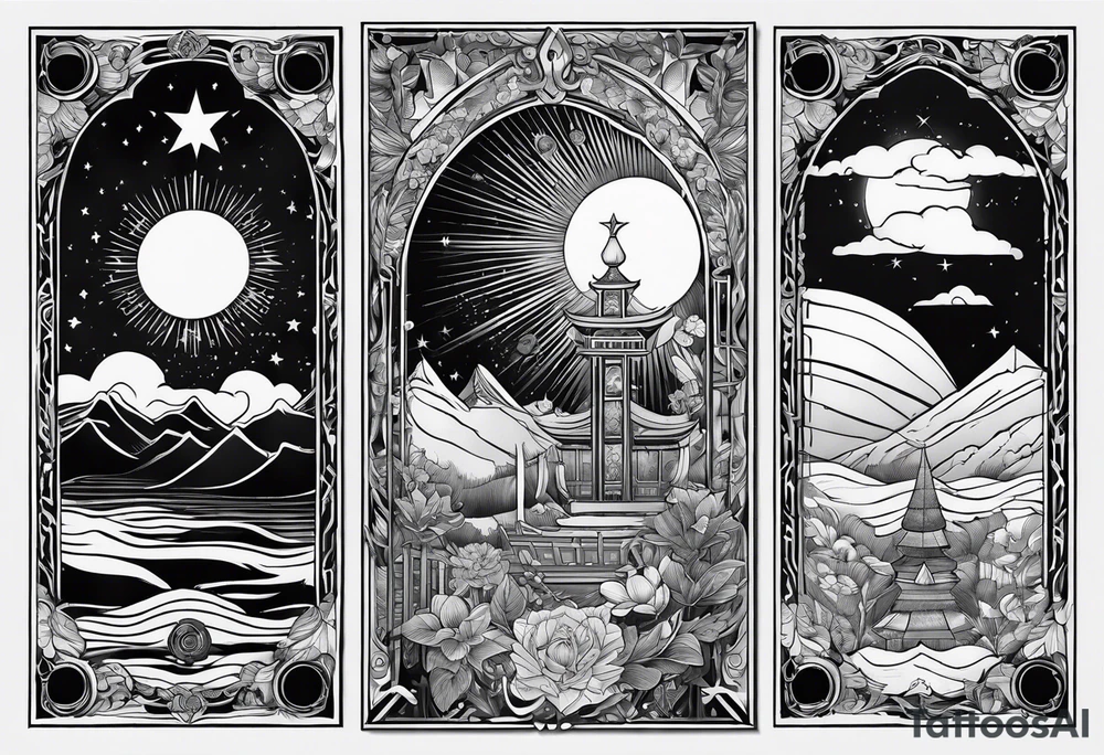 tarot card tattoo idea