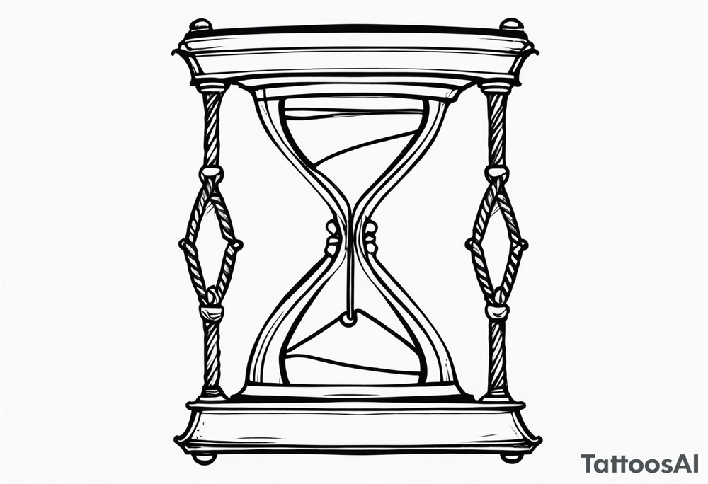 Broken hourglass tattoo idea