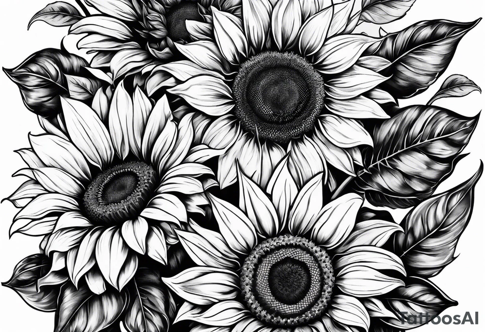 Sunflower tattoo idea