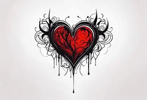 Bloody Heart tattoo idea
