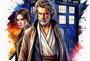 Jedi with doctor who tattoo idea
