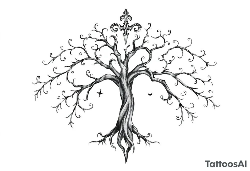 Irish family tree tattoo idea