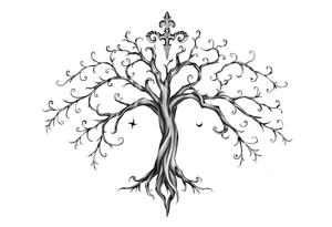 Irish family tree tattoo idea