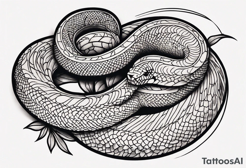 a snake tattoo idea
