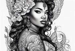 Mandela, mermaid tattoo idea