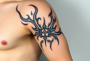 huge and large powerfull flames tattoo idea