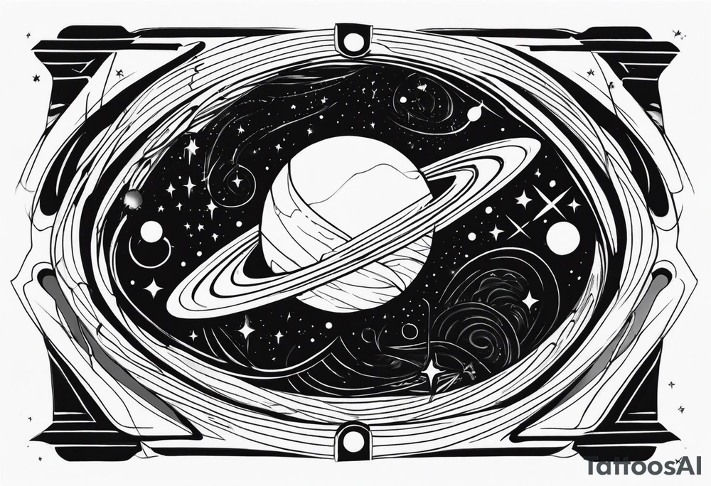 space time distortion tattoo idea