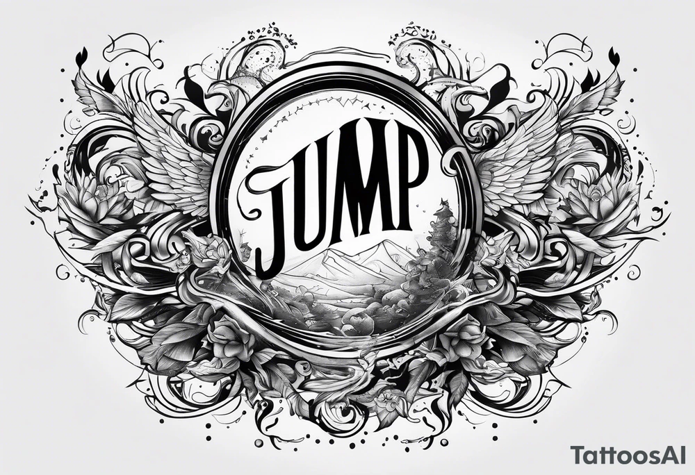 word "JUMP" tattoo idea