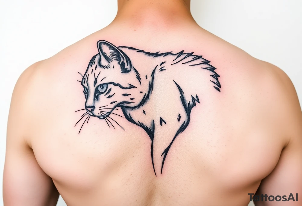 Black Cat tattoo idea