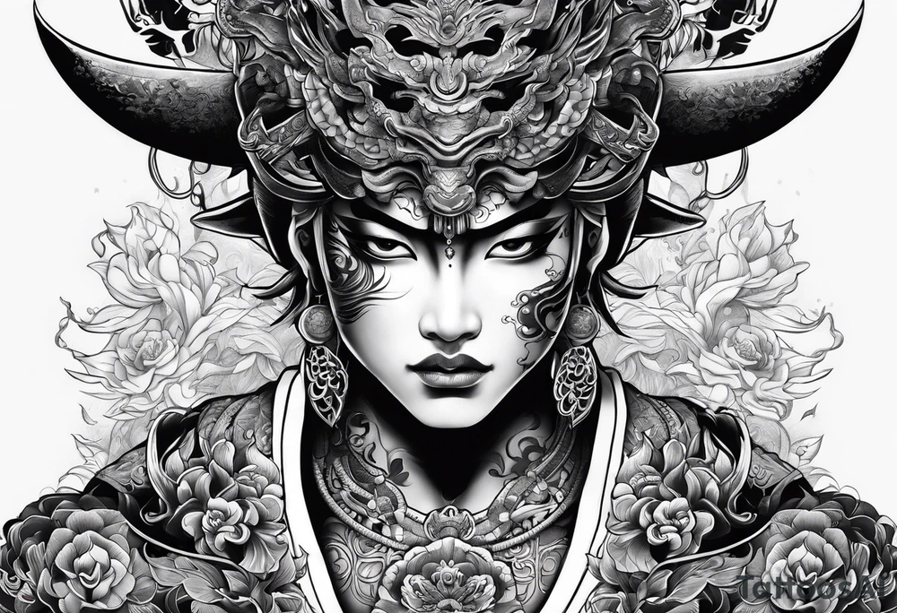 yakuza tattoo demon tattoo idea