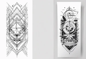 cybersigilism forearm sleeve tattoo idea