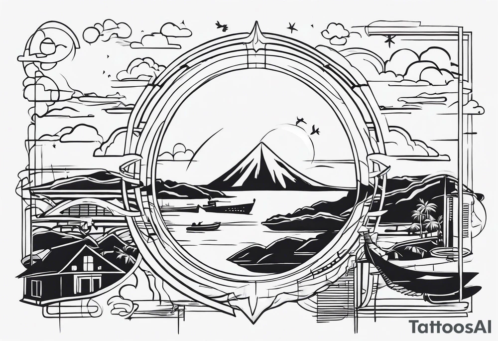 travel tattoo idea
