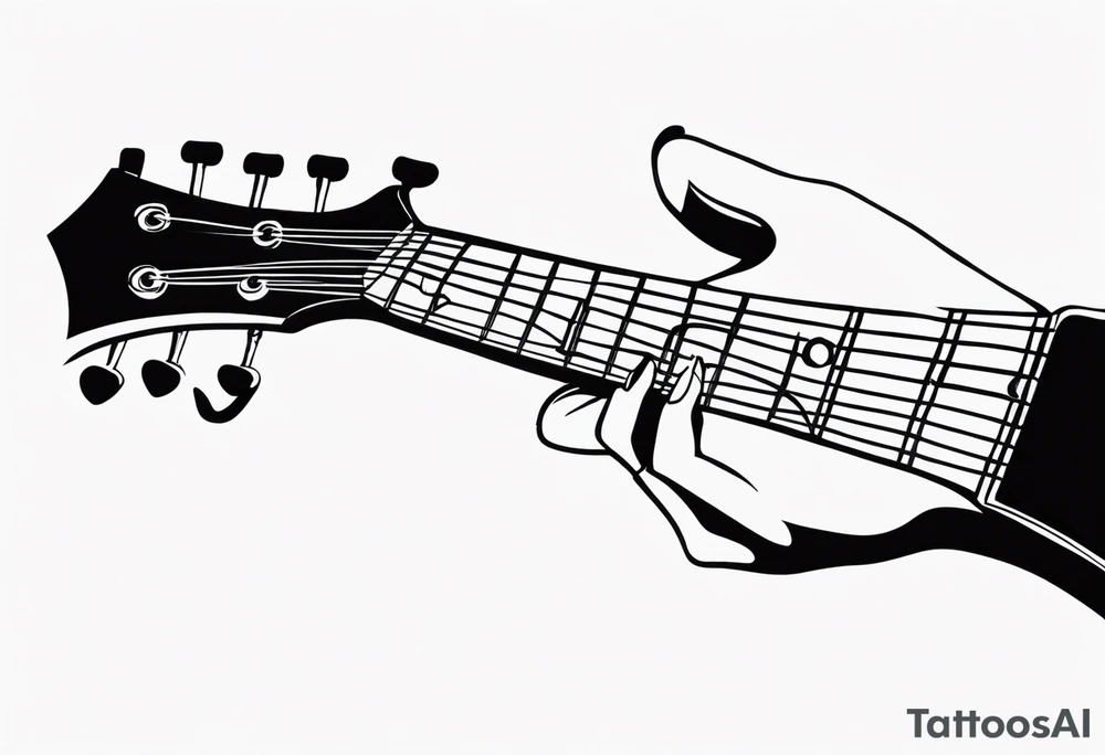 Guitar tattoo idea