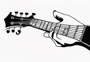 Guitar tattoo idea