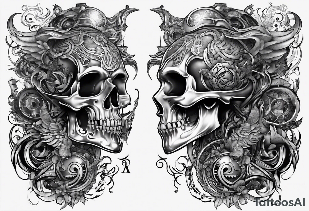 the letters A W R tattoo idea